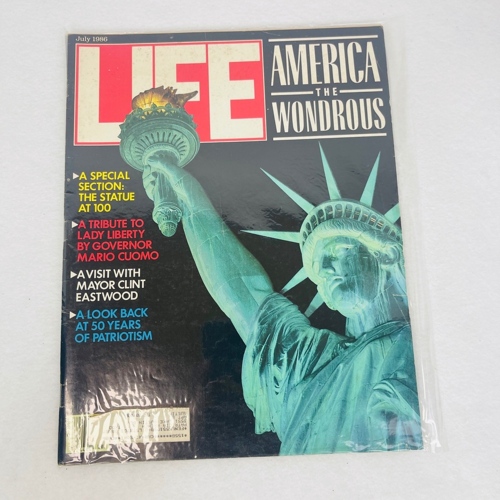 LIFE Magazine July 1986 Statue of Liberty America The Wondrous Vintage 1980s